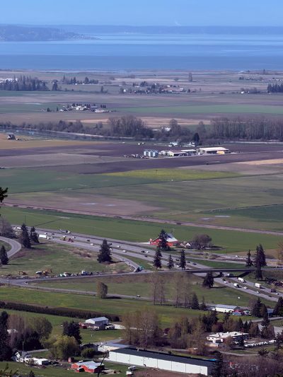 Aerial view of I-5